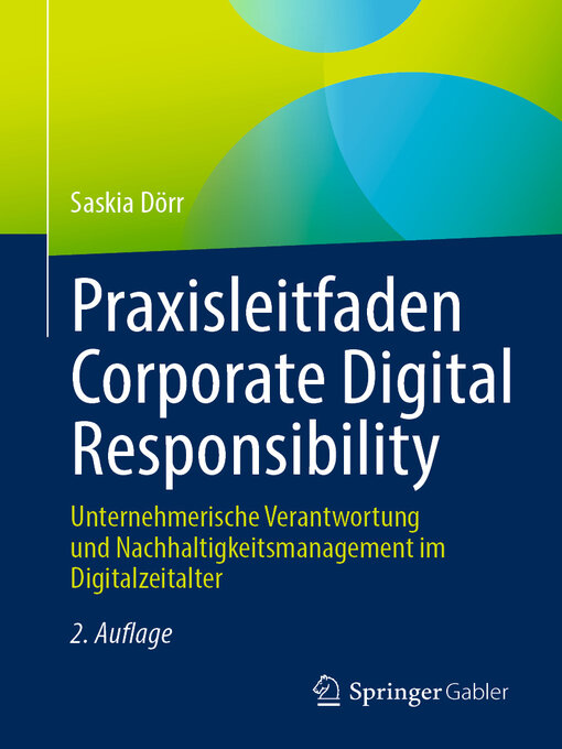 Title details for Praxisleitfaden Corporate Digital Responsibility by Saskia Dörr - Available